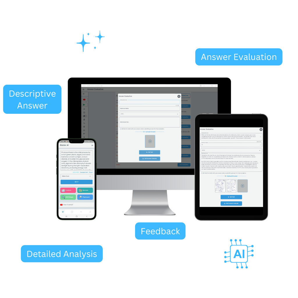 EdutorAi Answer Evaluation Hero image